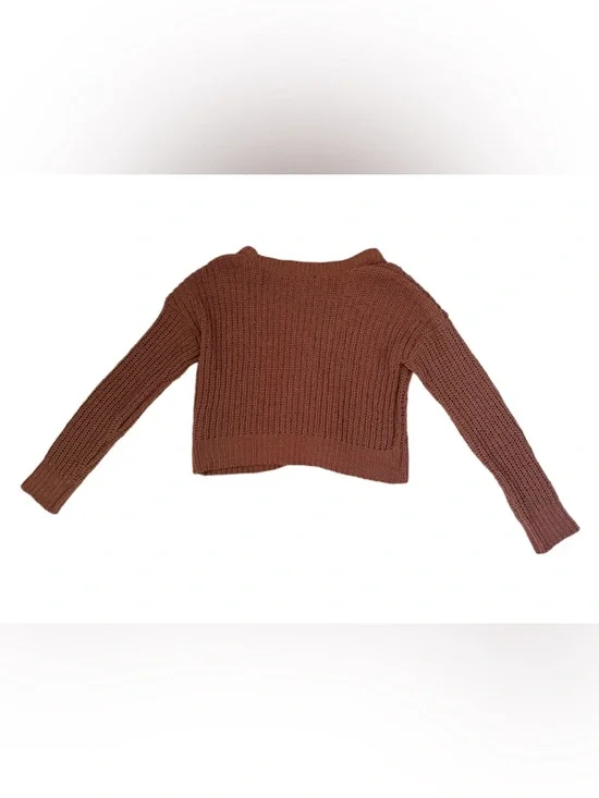 Derek Heart Textured Knit Sweater - Camel Brown - Picture 2 of 3